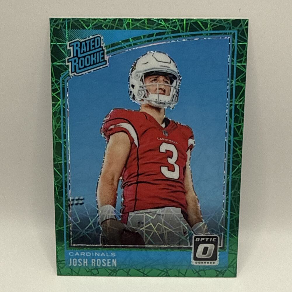 2018 Donruss Optic #152 Josh Rosen Green Velocity Arizona Cardinals NFL Card